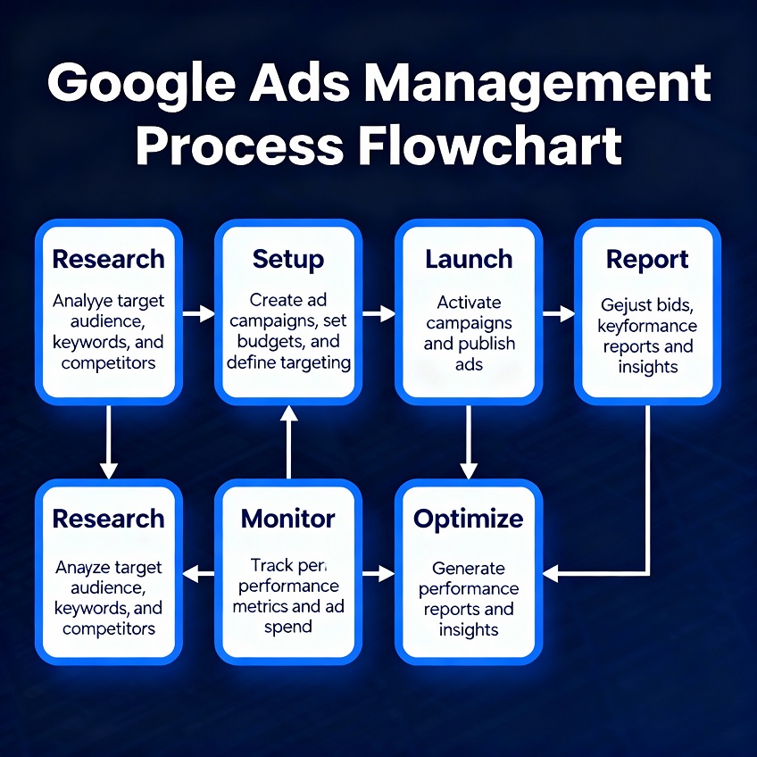 Google Ads Management Process in Bangalore
